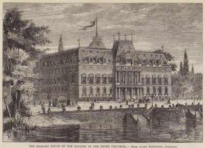 Das Sitzungshaus der Rheinprovinz (Gravur) von English School