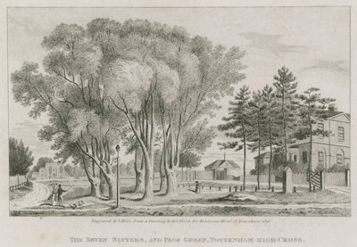 Die Sieben Schwestern und Page Green, Tottenham High-Cross, London von English School