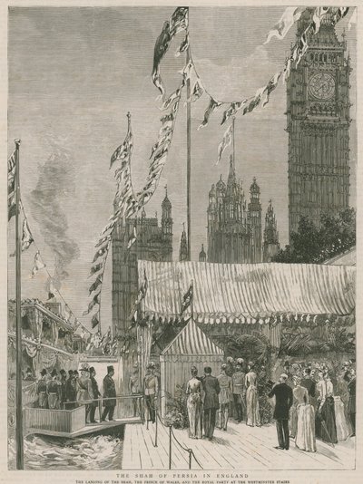 Der Schah von Persien in England von English School