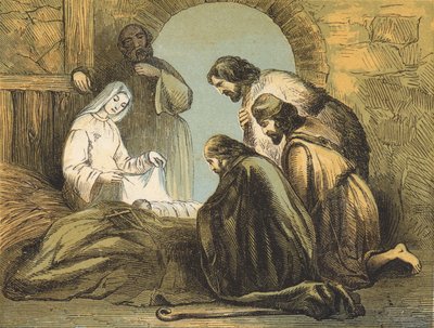 Die Hirten finden Jesus von English School
