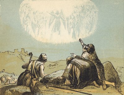 Die Hirten auf dem Feld von English School