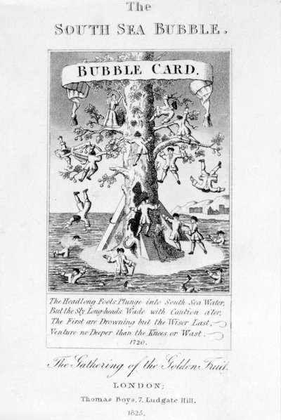 Die Südseeblase, Druck von Thomas Boys von English School