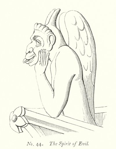 Der Geist des Bösen (Gravur) von English School