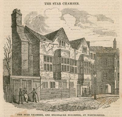Das Sternenkammer- und Schatzamtsgebäude in Westminster von English School