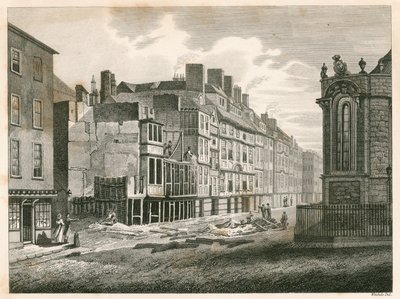 The Strand, London, vor seiner Verbesserung im Jahr 1810 von English School