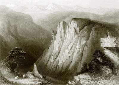 Die Klippe des Studenten, Harzgebirge von English School