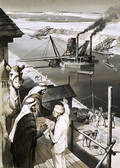 Der Suezkanal von English School