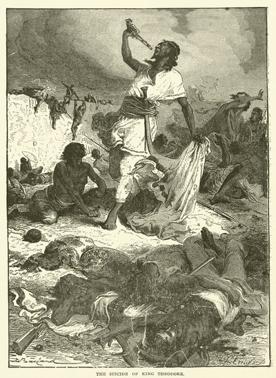 Der Selbstmord von König Theodor (Stich) von English School