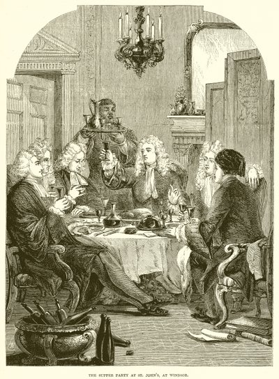 Das Abendessen bei St. Johns in Windsor von English School