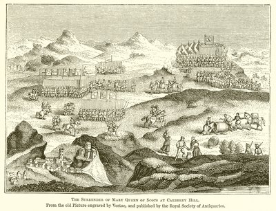 Die Kapitulation von Maria Stuart bei Carberry Hill von English School