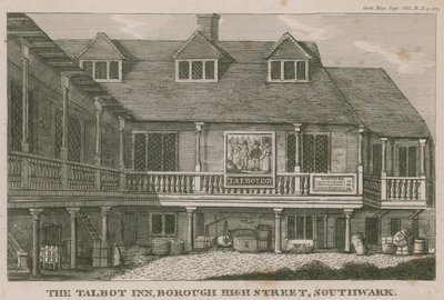 Das Tabard Inn, Southwark von English School