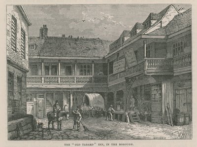 Das Tabard Inn, Southwark von English School