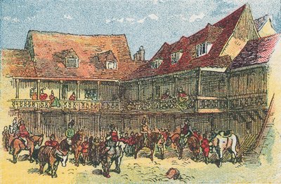 Das Tabbard Inn, Southwark von English School