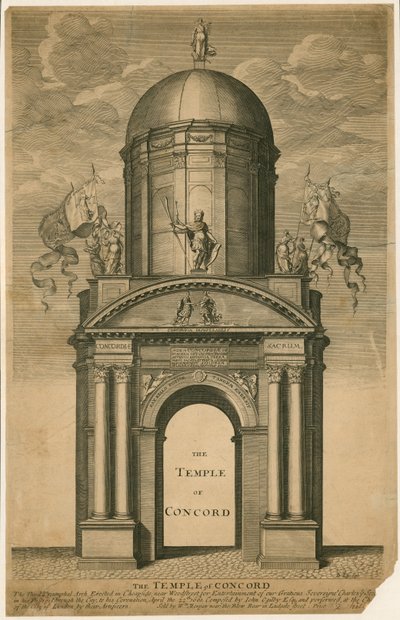 Der Tempel der Eintracht, Cheapside, London von English School