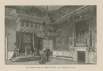 Der Thronsaal im St Jamess Palace von English School
