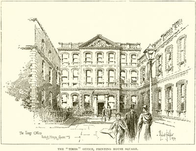 Das Büro der Times, Printing House Square von English School
