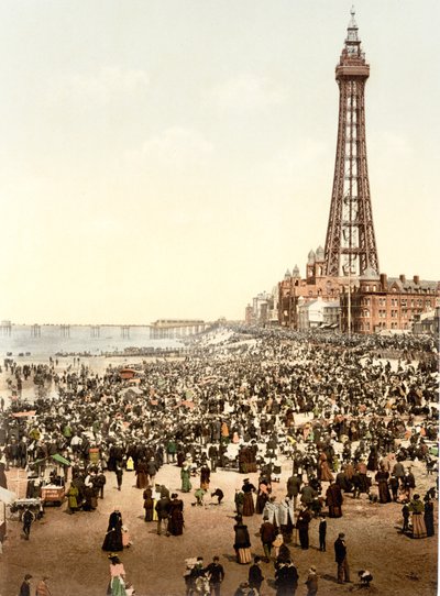 Der Turm und Strand, Blackpool von English School