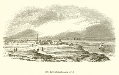 Die Stadt Montrose, 1571 von English School