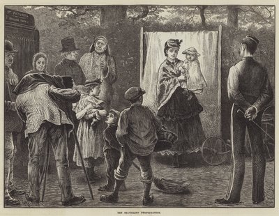 Der reisende Fotograf (Stich) von English School