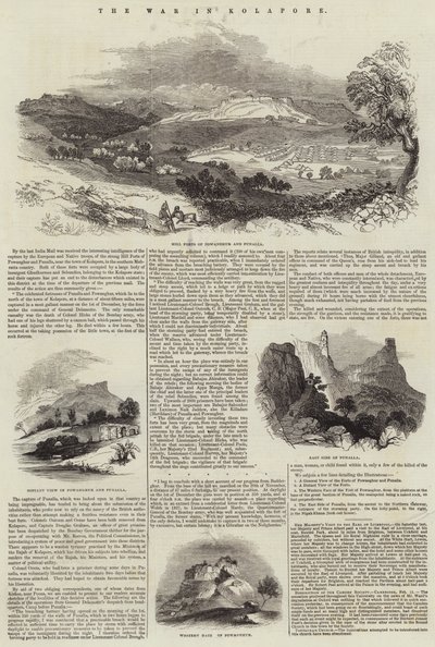 Der Krieg in Kolapore (Stich) von English School