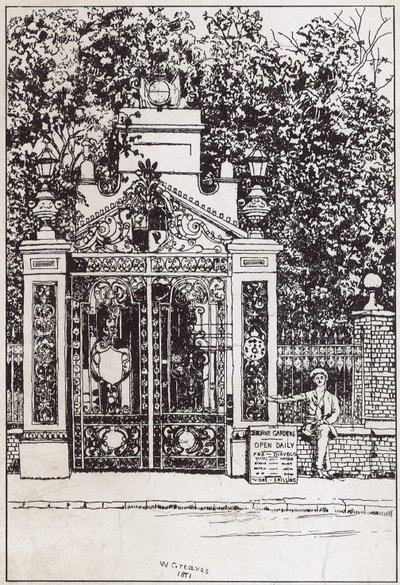Der Wassereingang, Cremorne Gardens von English School
