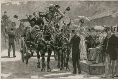 Pfingstmontags-Kutschparade im Regents Park; Prinzessin May überreicht die Abzeichen von English School