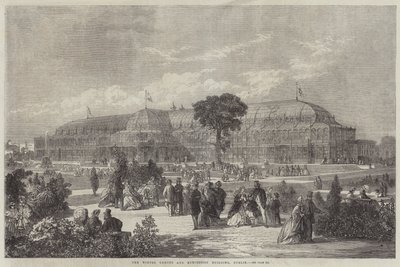 Der Wintergarten und das Ausstellungsgebäude in Dublin von English School