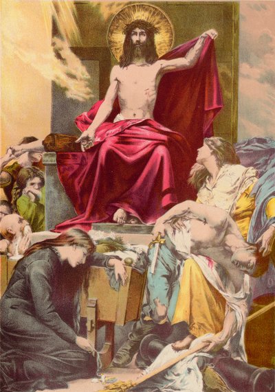 Die Sorgen der Welt zu Jesu Füßen gelegt von English School