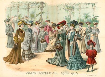The Young Ladies Journal: Mode Invernali, 1904-05 von English School