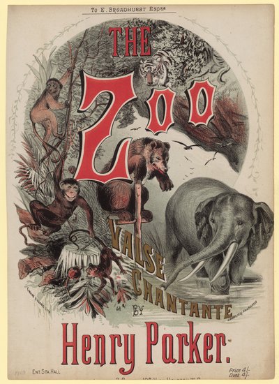 Der Zoo Charante. Valse Chantante von Henry Parker von English School