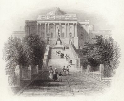 Der Aufstieg zum Kapitol in Washington von English School