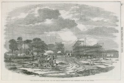 Das Gebäude im Hyde Park, London, für die Große Ausstellung von 1851 von English School