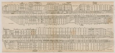 Die Gebäude des Leicester Square, London, entlang der Coventry Street und Cranbourne Street von English School
