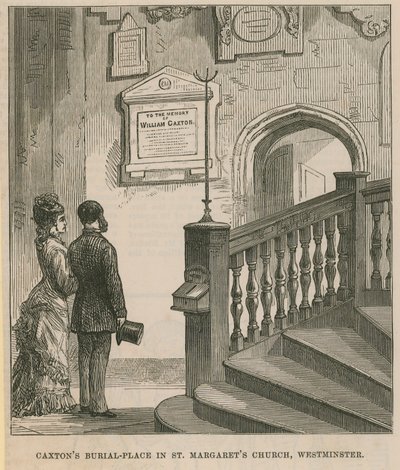 Die Grabstätte von William Caxton von English School