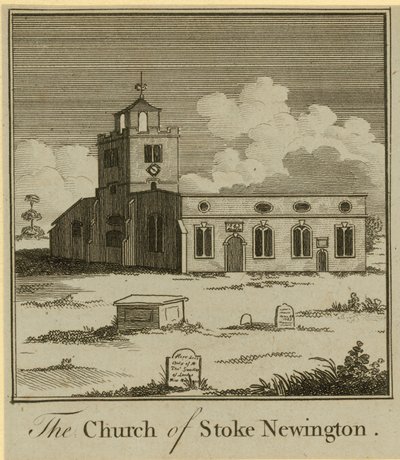Die Kirche von Stoke Newington von English School