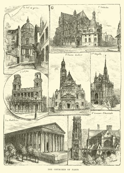 Die Kirchen von Paris von English School