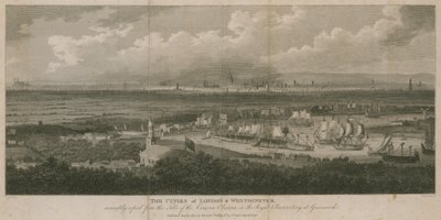Die Städte London und Westminster von English School