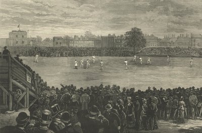 Das Cricketspiel, das zur Entstehung der Ashes führte von English School