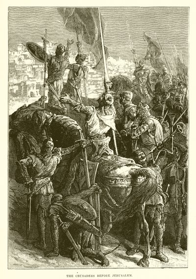 Die Kreuzfahrer vor Jerusalem von English School