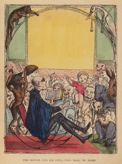 Der Arzt und seine Jungen, die keinen Lärm machen von English School