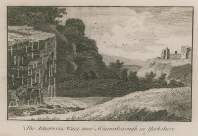 Der tropfende Brunnen bei Knaresborough in Yorkshire von English School