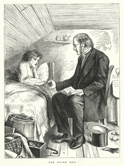 Der sterbende Junge (Stich) von English School