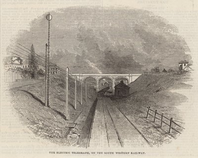 Der elektrische Telegraf auf der South Western Railway von English School