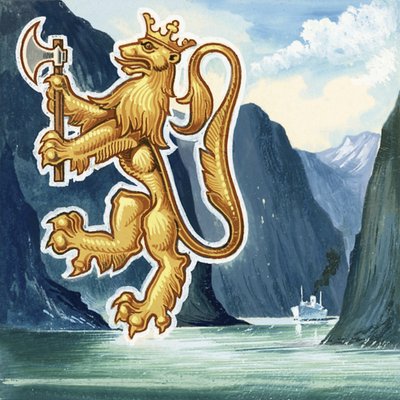 Das Wappen von Norwegen von English School