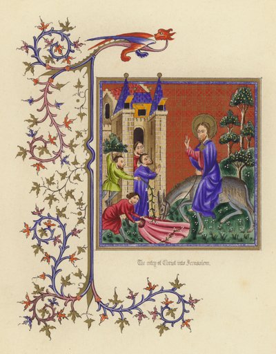 Der Einzug Christi in Jerusalem von English School