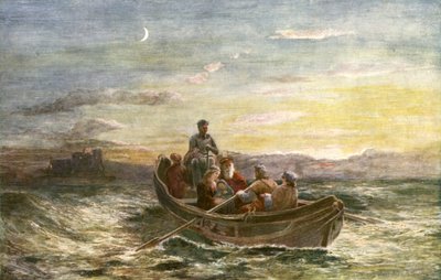 Die Flucht von Maria Stuart aus Schloss Loch Leven von English School