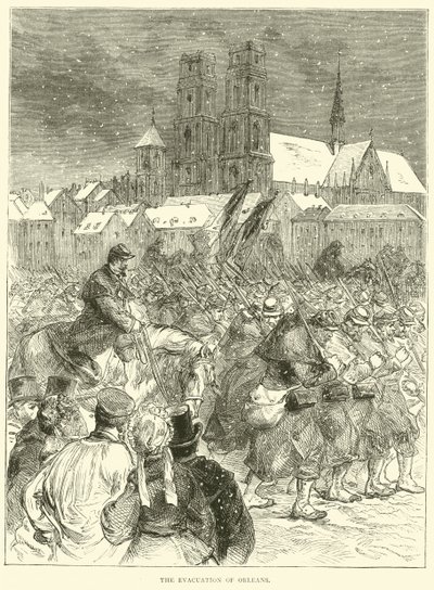 Evakuierung von Orleans, Dezember 1870 von English School