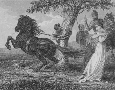 Die Hinrichtung von Brunhilda von Austrasien durch Chlothar II., 613 von English School