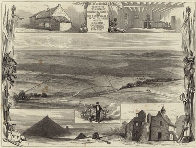 Das Schlachtfeld von Waterloo von English School
