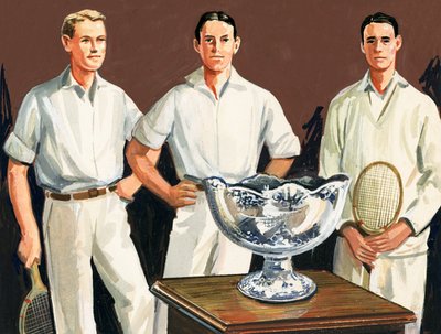 Der erste Davis Cup wurde von Dwight Davis erdacht, der im Siegerteam war von English School